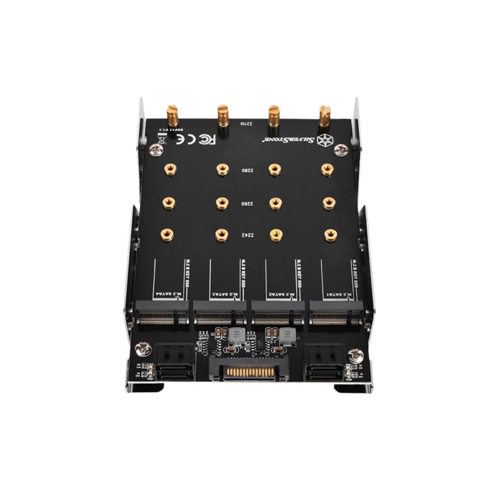 Silverstone Mounting 4-M.2 SATA (NGFF) to 3.5" Drive Bay