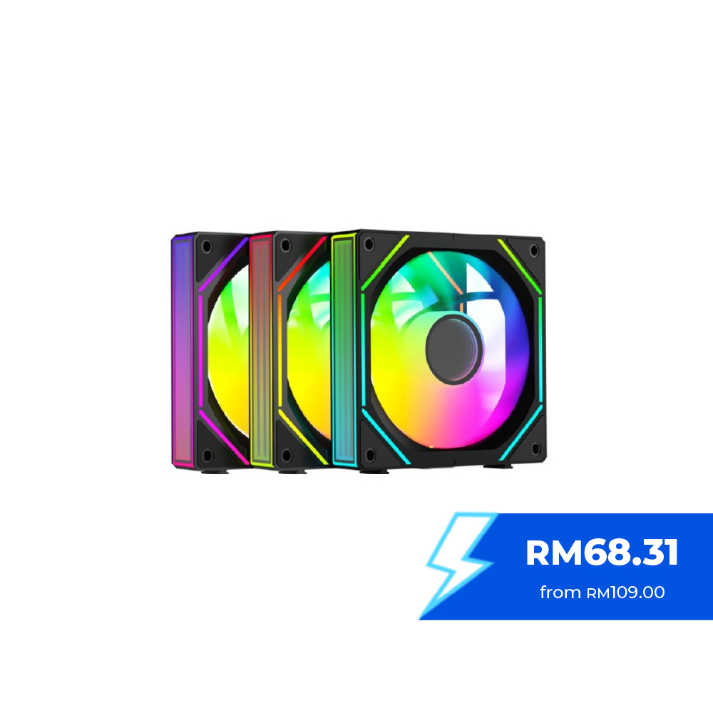 Ocypus Gamma F12 UNI ARGB 12CM Casing Fan (3Packs)