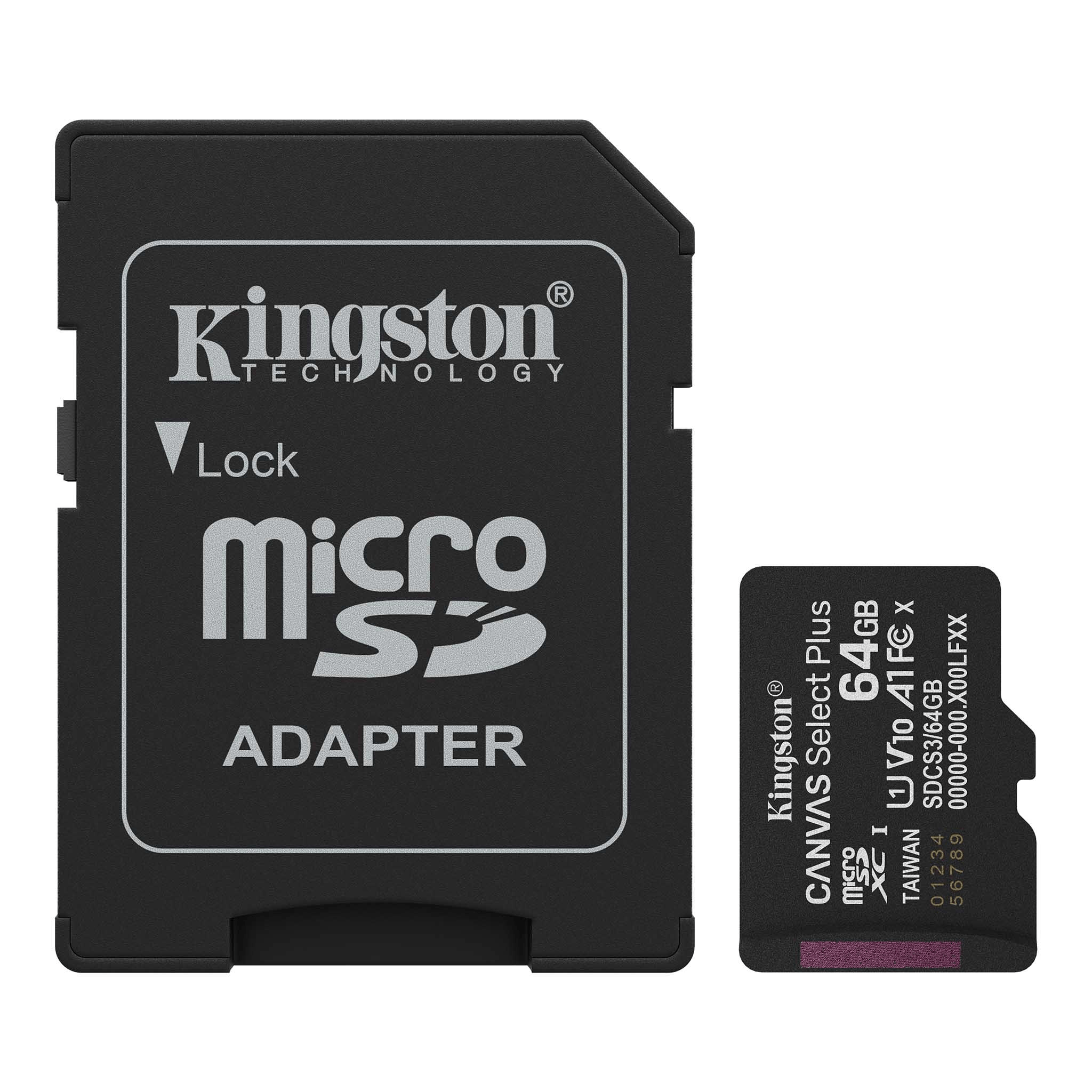 KINGSTON MicroSD Canvas Select Plus Gen3 Memory Card
