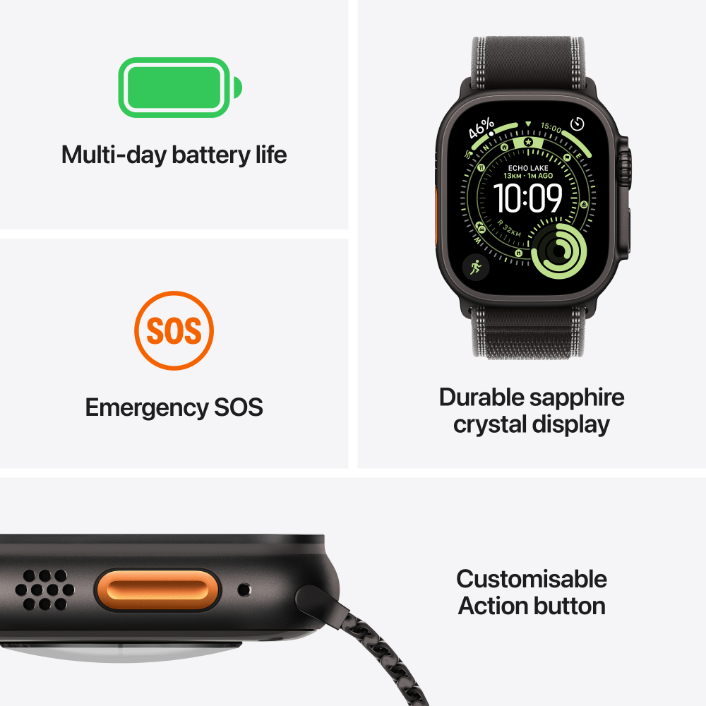 Apple Watch Ultra 3 Titanium Case with Alpine Loop (GPS + Cellular)