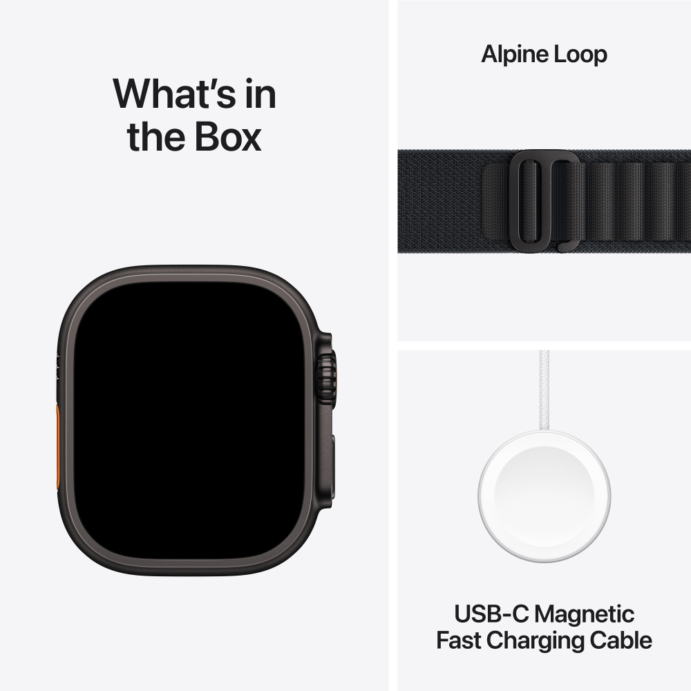Apple Watch Ultra 3 Titanium Case with Alpine Loop (GPS + Cellular)