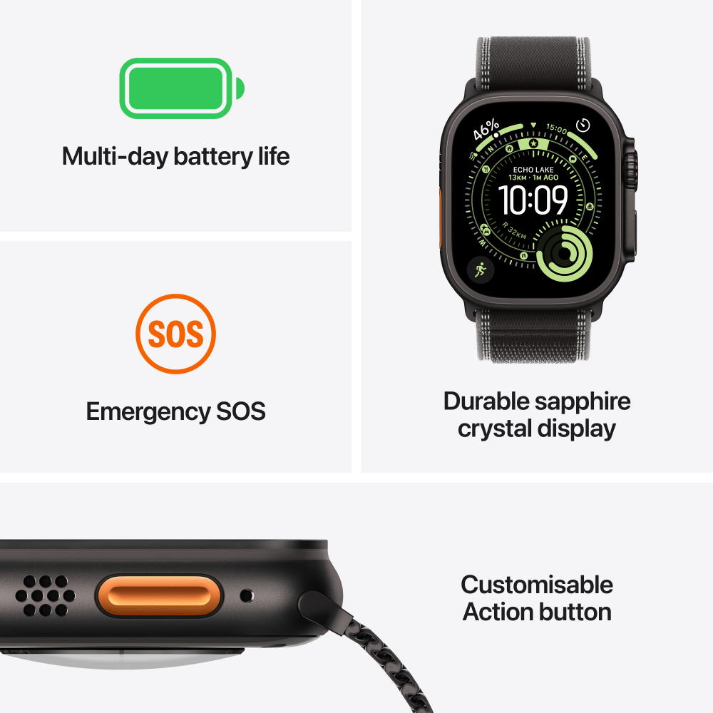 Apple Watch Ultra 3 Titanium Case with Alpine Loop (GPS + Cellular)