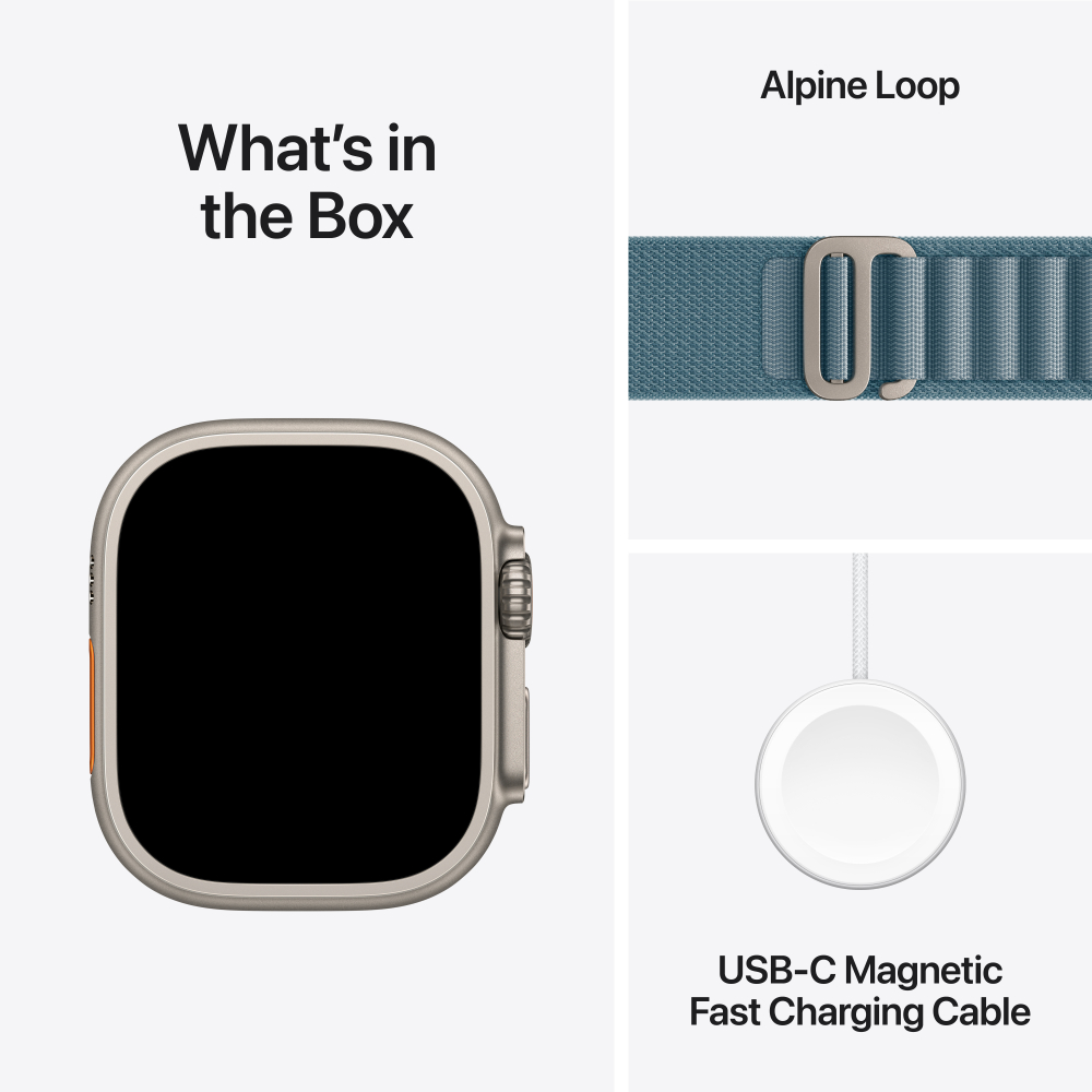 Apple Watch Ultra 3 Titanium Case with Alpine Loop (GPS + Cellular)