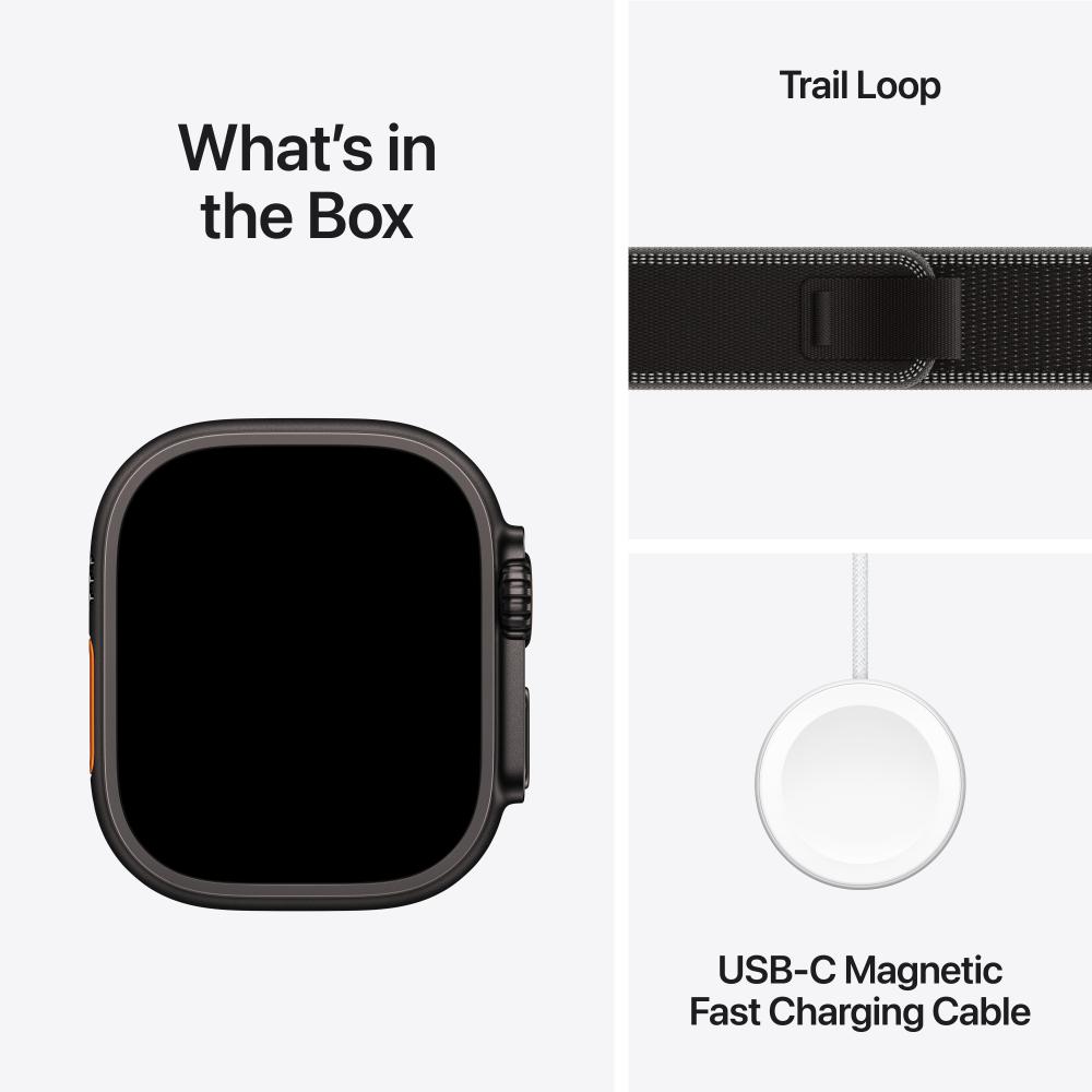 Apple Watch Ultra 3 Titanium Case with Trail Loop (GPS + Cellular)