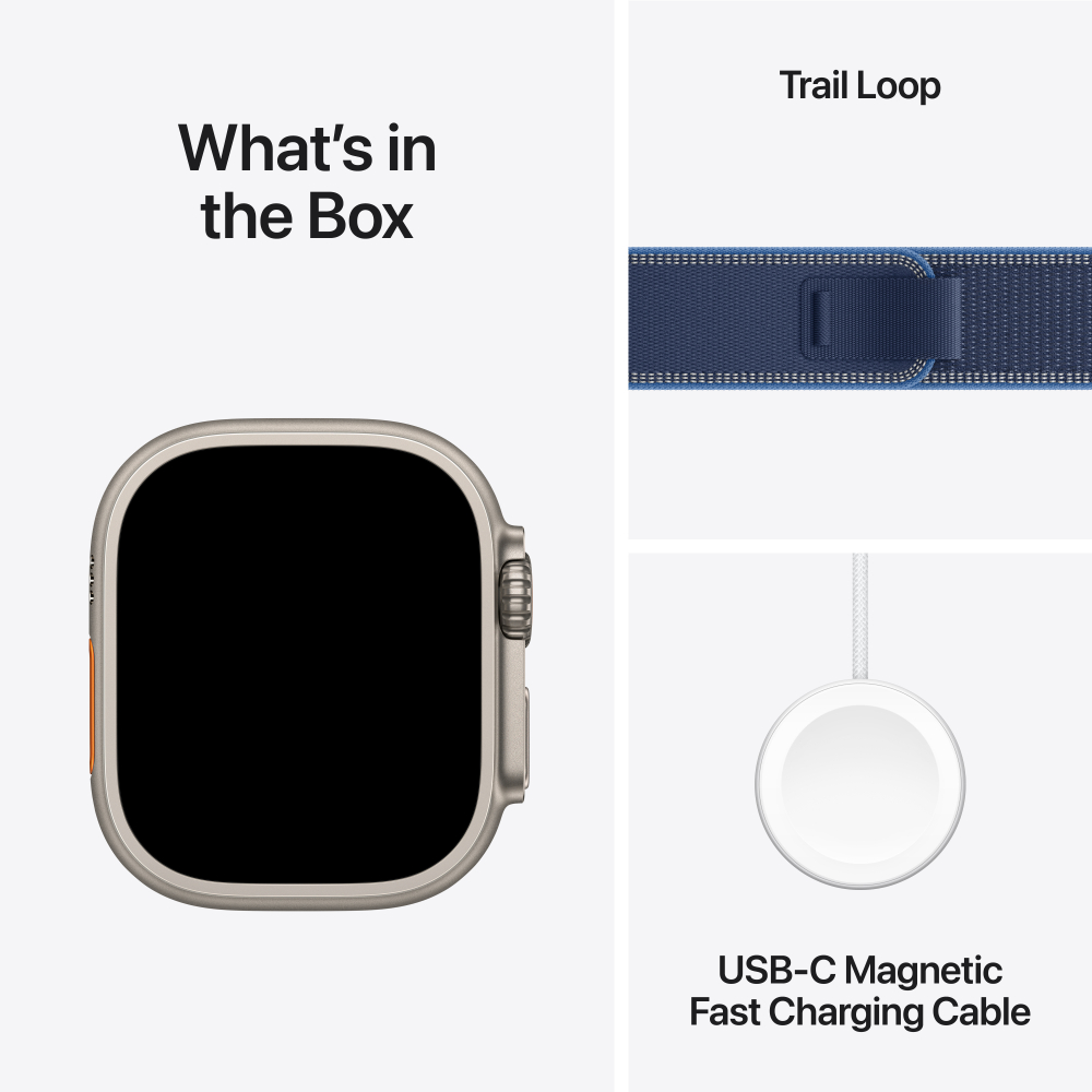 Apple Watch Ultra 3 Titanium Case with Trail Loop (GPS + Cellular)