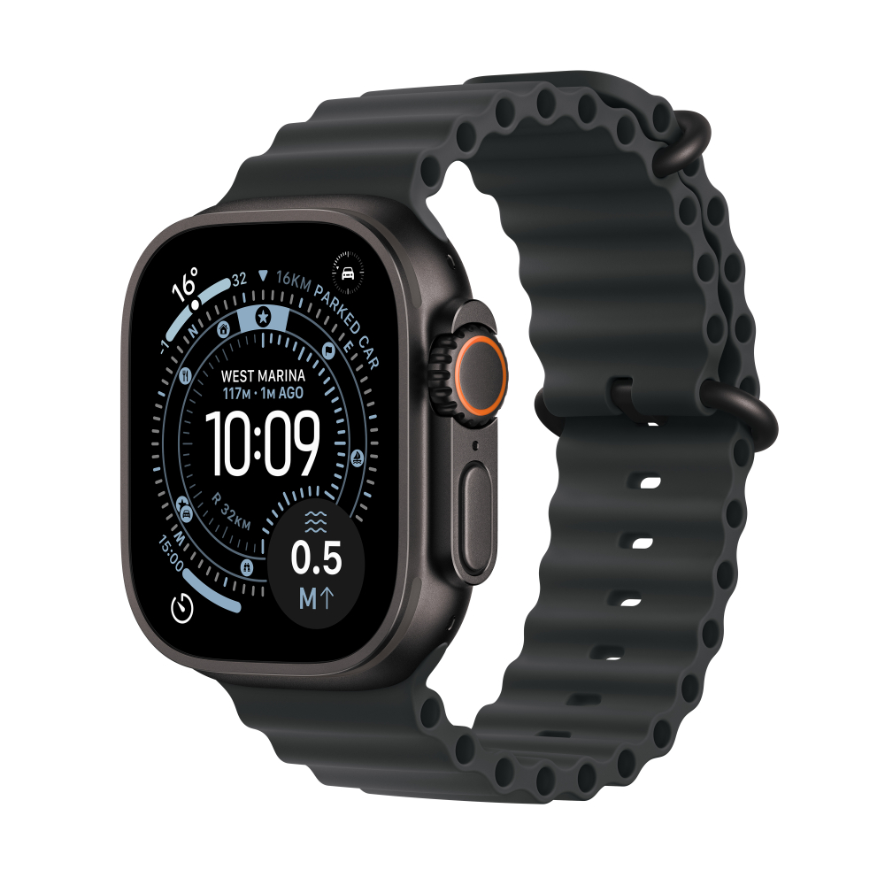 Apple Watch Ultra 3 Titanium Case with Ocean Band (GPS + Cellular)