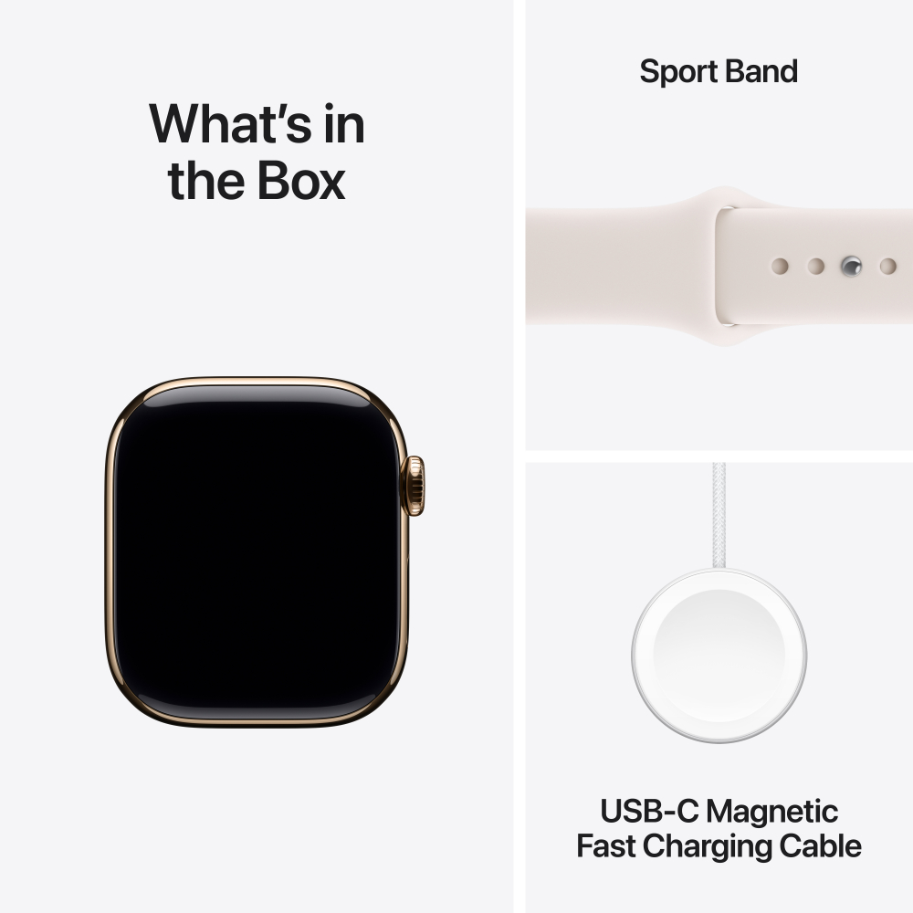 Apple Watch Series 11 Titanium Case with Sport Band (GPS + Celullar)