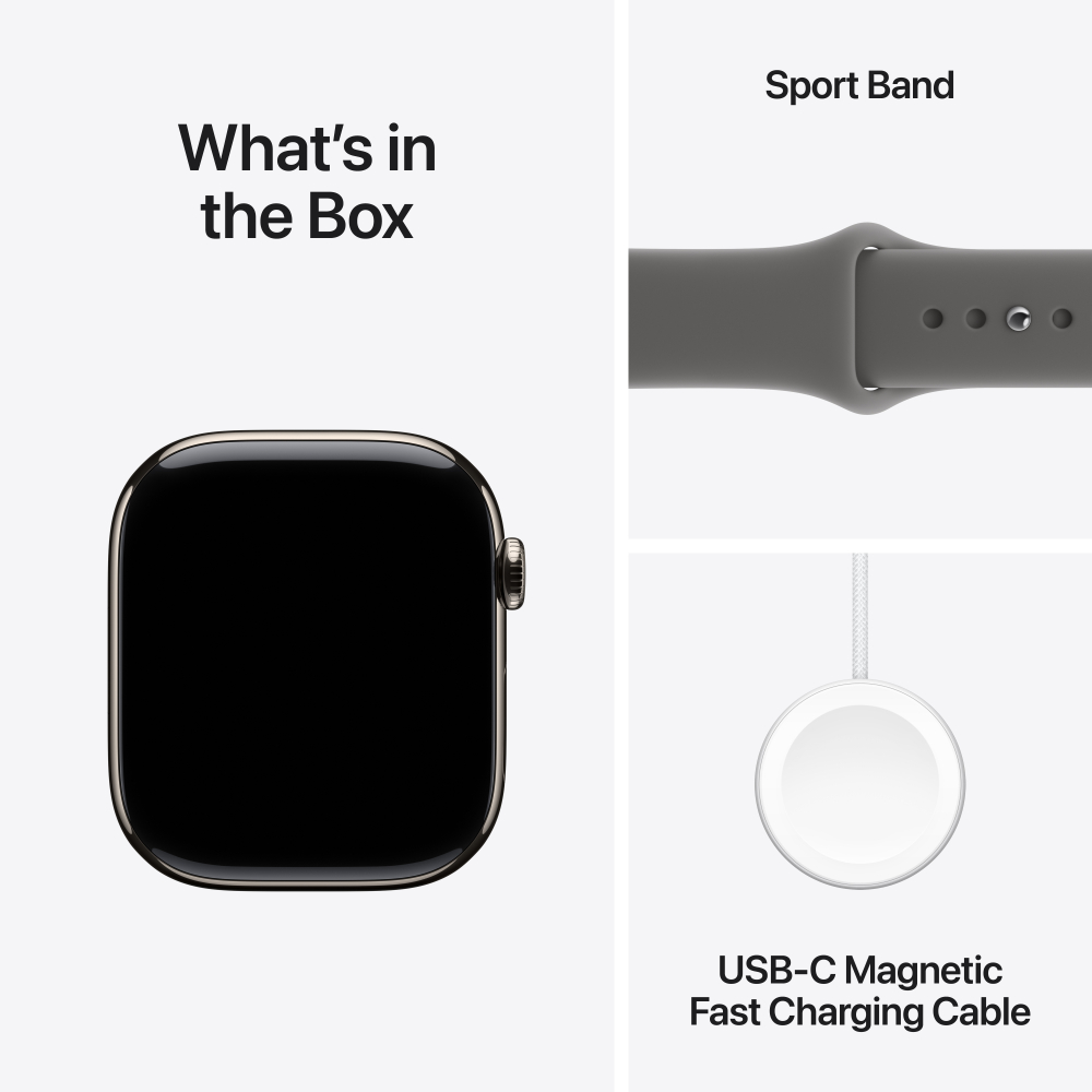 Apple Watch Series 11 Titanium Case with Sport Band (GPS + Celullar)