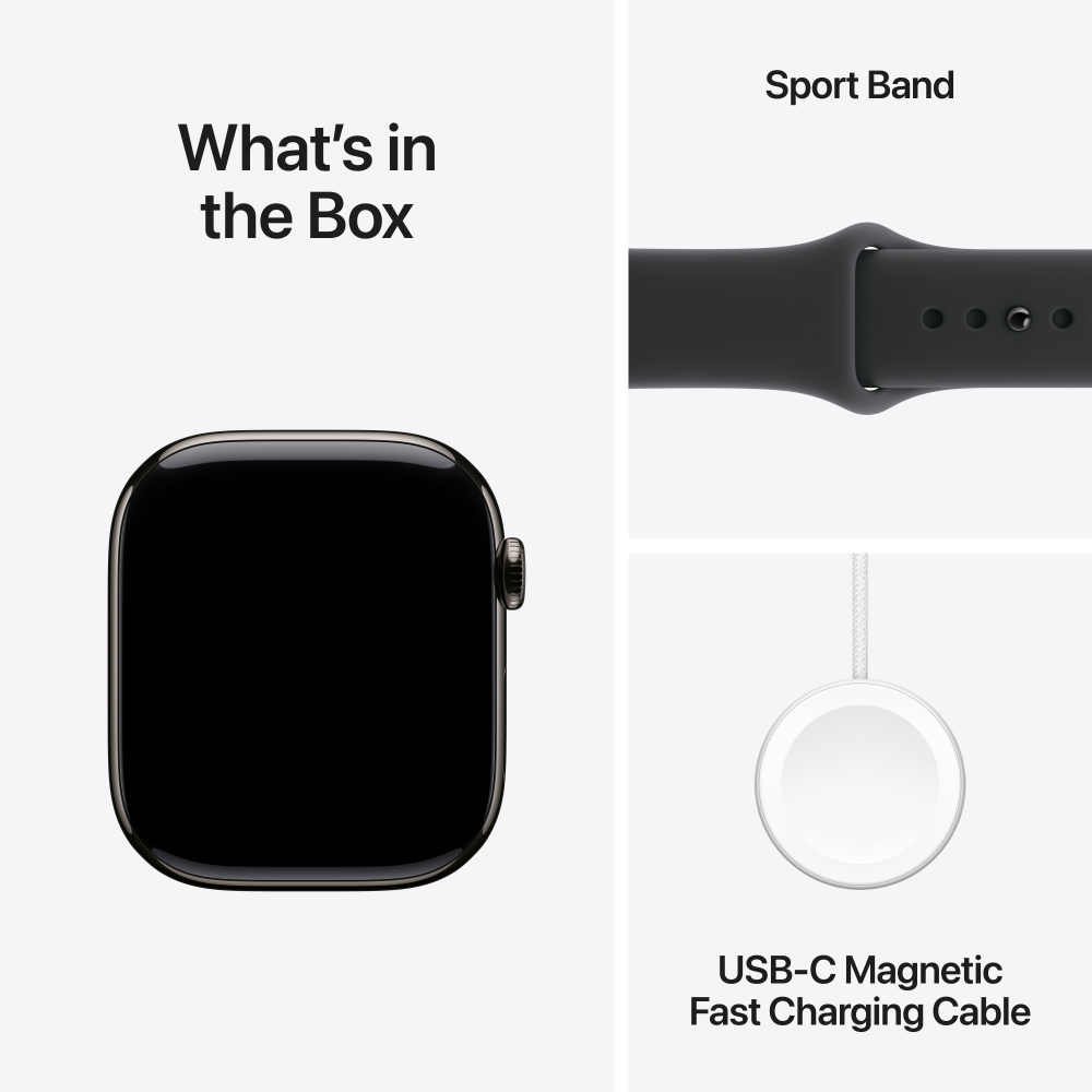 Apple Watch Series 11 Titanium Case with Sport Band (GPS + Celullar)