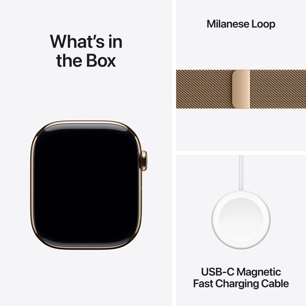 Apple Watch Series 11 Titanium Case with Milanese Loop (GPS + Celullar)