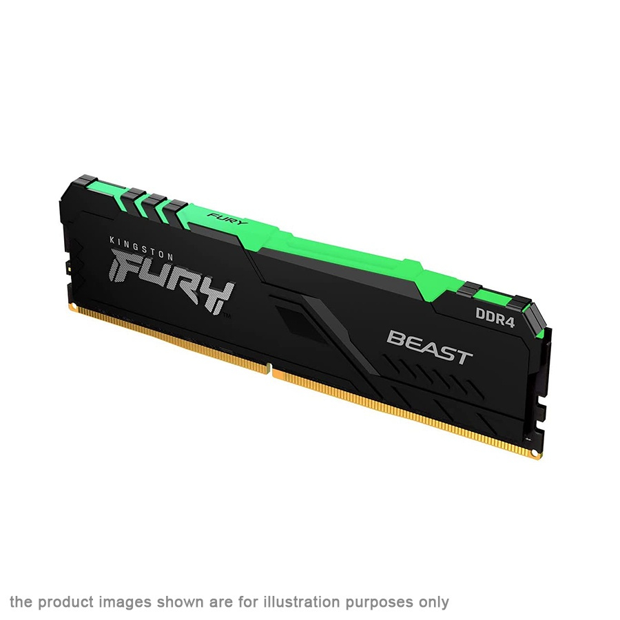 KINGSTON Fury Beast RGB 16GB DDR4 3200MT/s CL16 Ram Desktop