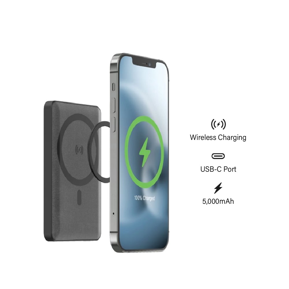 Mophie Snap+ Juice Pack Mini 5,000mAh MagSafe Wireless Charging PowerBank | Snap Adapter Included