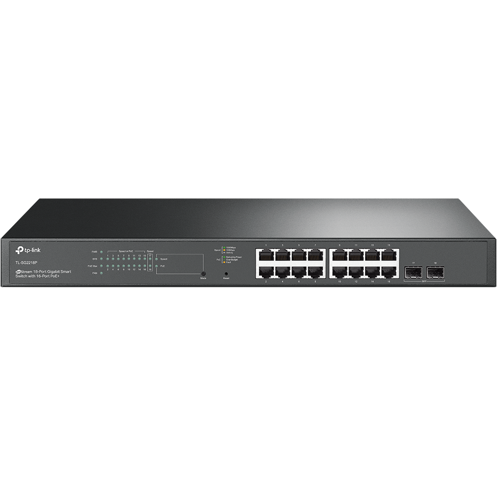 TP-Link TL-SG2218P 18-Port Gigabit Smart with 16-port PoE+ Switch