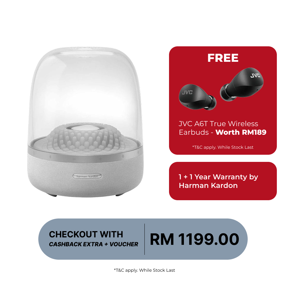 (Online Exclusive) Harman Kardon Aura Studio 4 Free JVC A6T True Wireless Earbuds