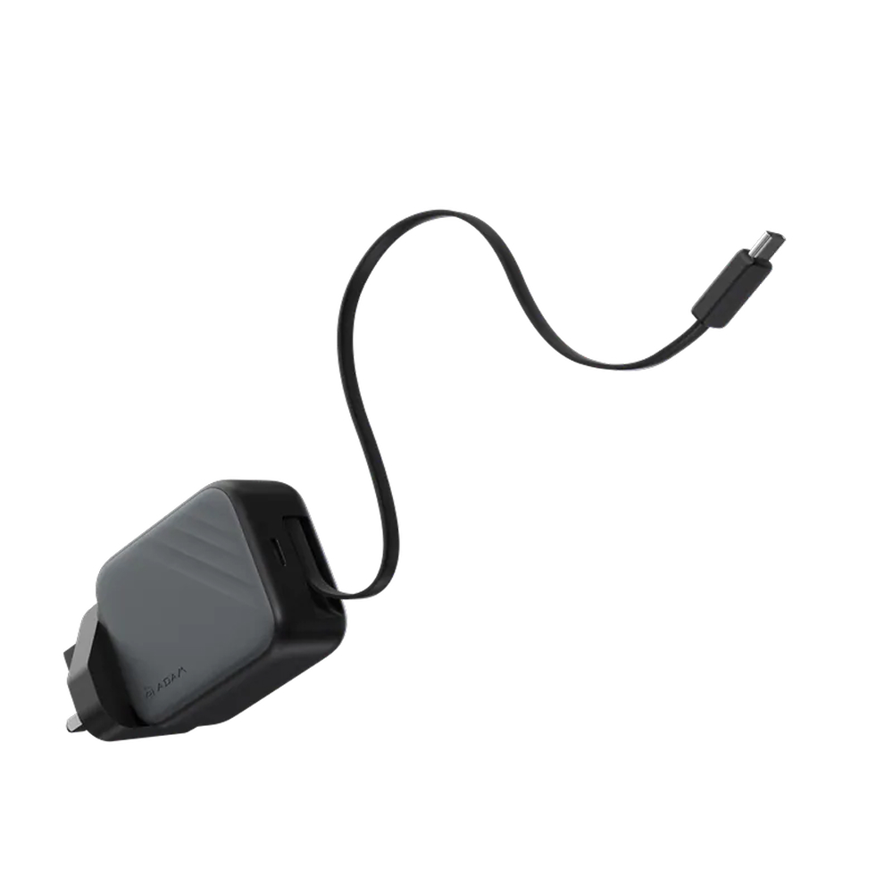ADAM elements L65 GaN 65W Wall Charger with Built-In USB-C Cable
