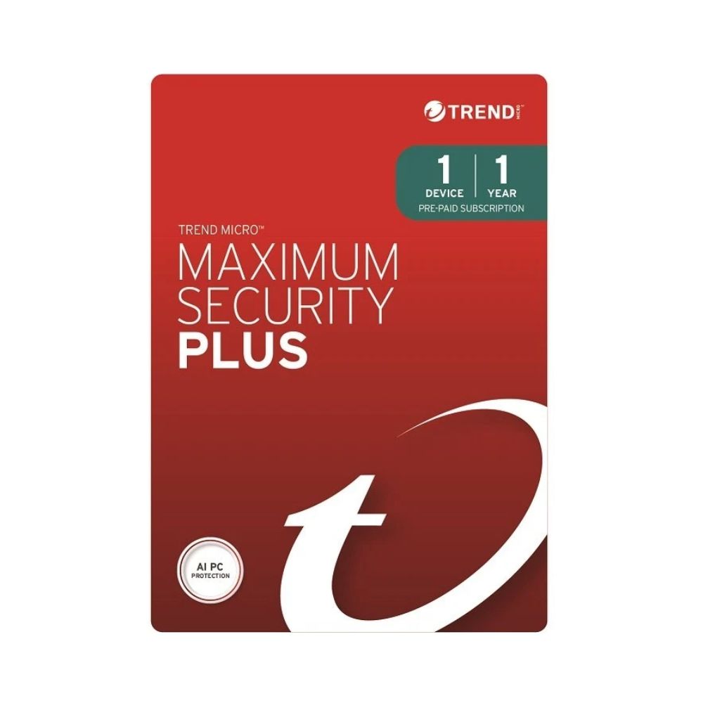 Trend Micro Maximum Security PLUS (1/3 Devices) 1 Year