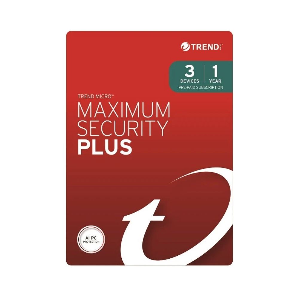 Trend Micro Maximum Security PLUS (1/3 Devices) 1 Year