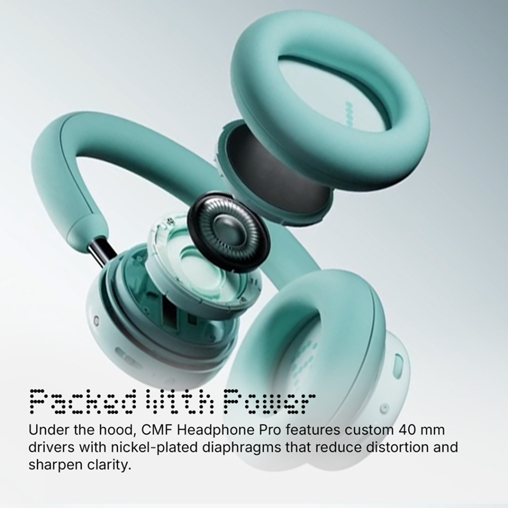 CMF Headphone Pro | Expressive design interchangeable cushions | On-device Controls | Hybrid ANC | 100 hrs