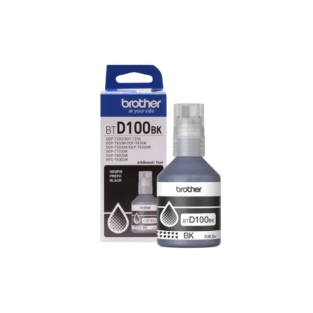 Brother BTD100BK Black Ink | Compatible to CP-T220 / DCP-T430W / DCP-T530DW / DCP-T730DW / MFC-T930DW