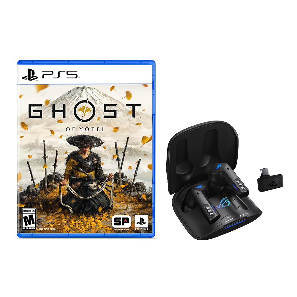 (Online Exclusive) PS5 Game Ghost of Yotei + Asus ROG Cetra True Wireless