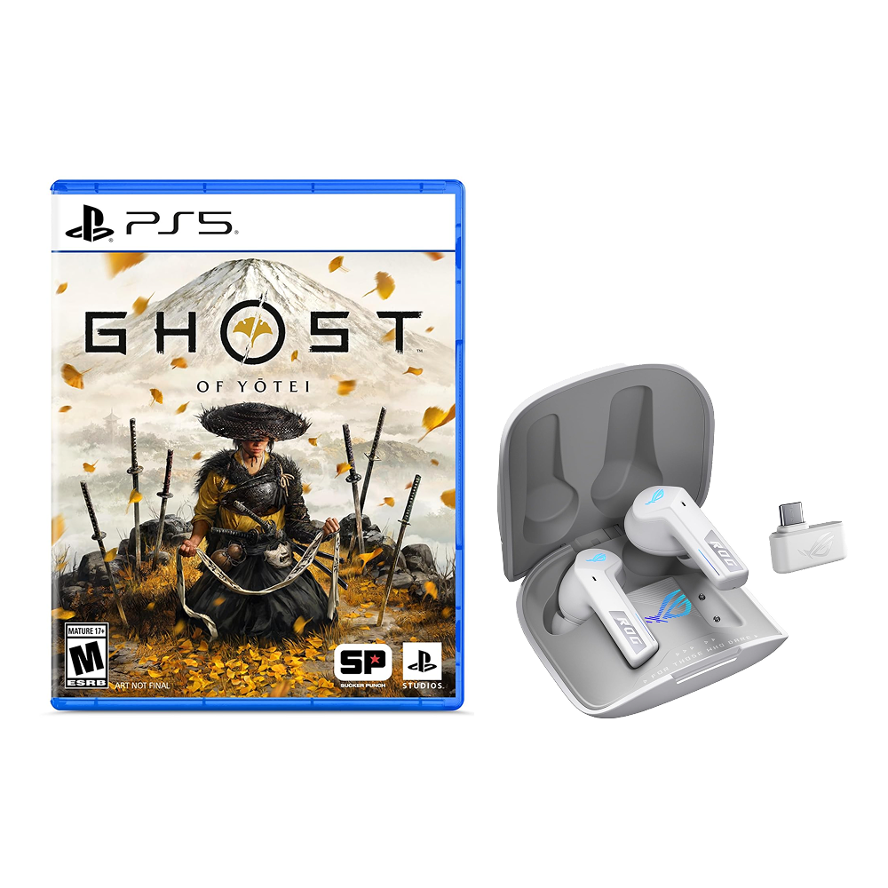 (Online Exclusive) PS5 Game Ghost of Yotei + Asus ROG Cetra True Wireless