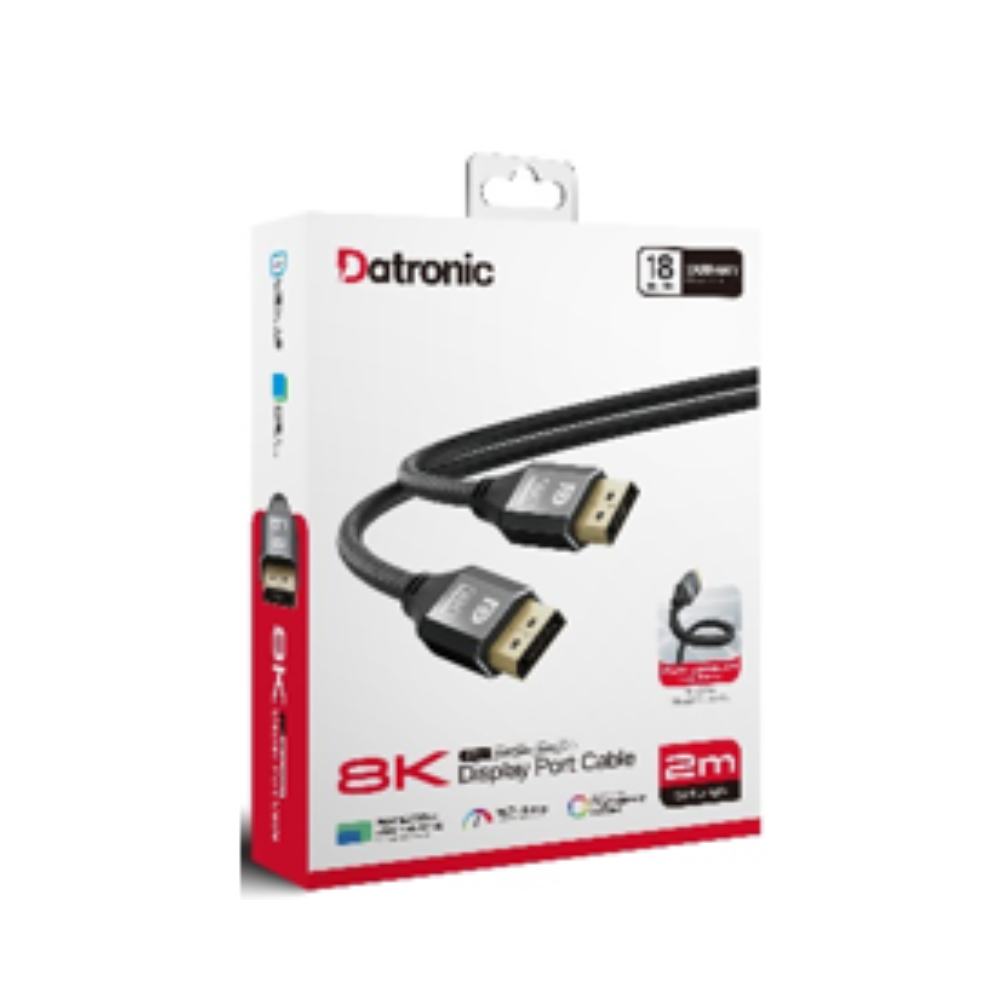 Datronic FabricBraided Ver1.4 8K DP to DP Cable (FBDPV1.4)