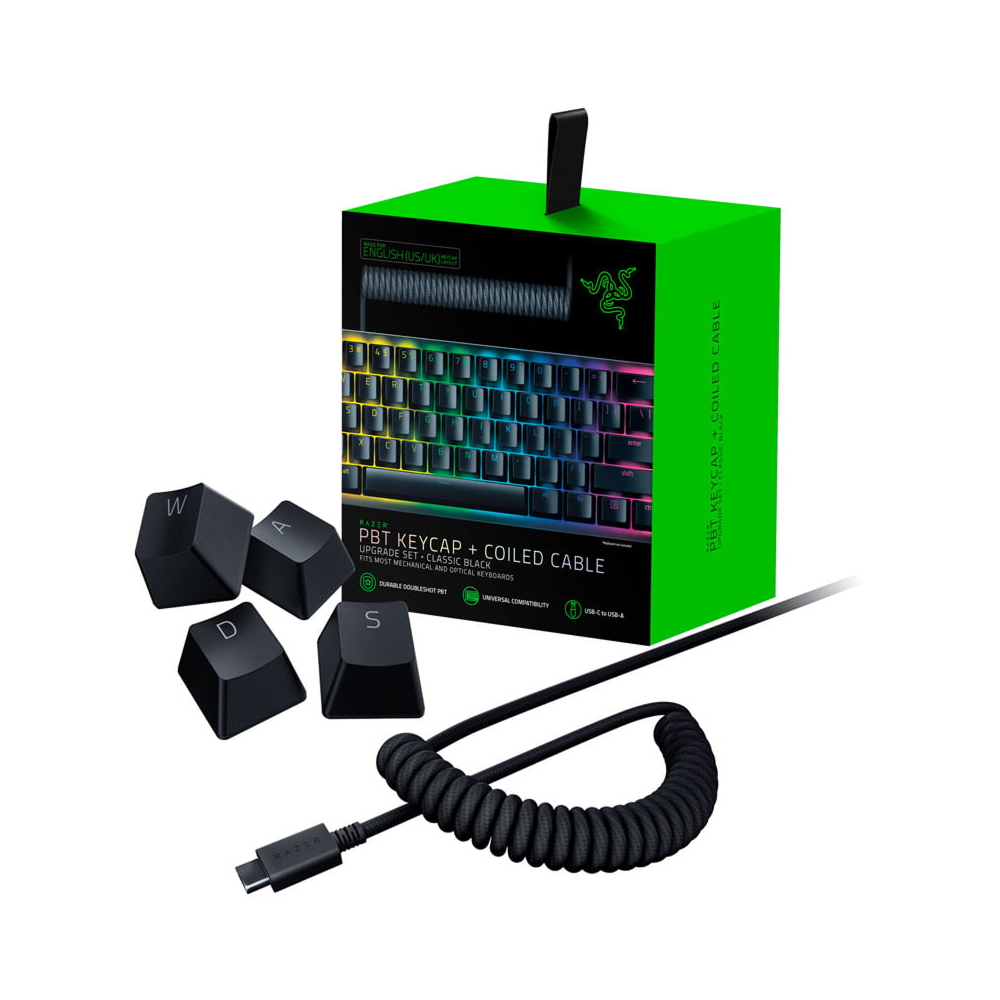 Razer PBT Keycap + Coiled Cable