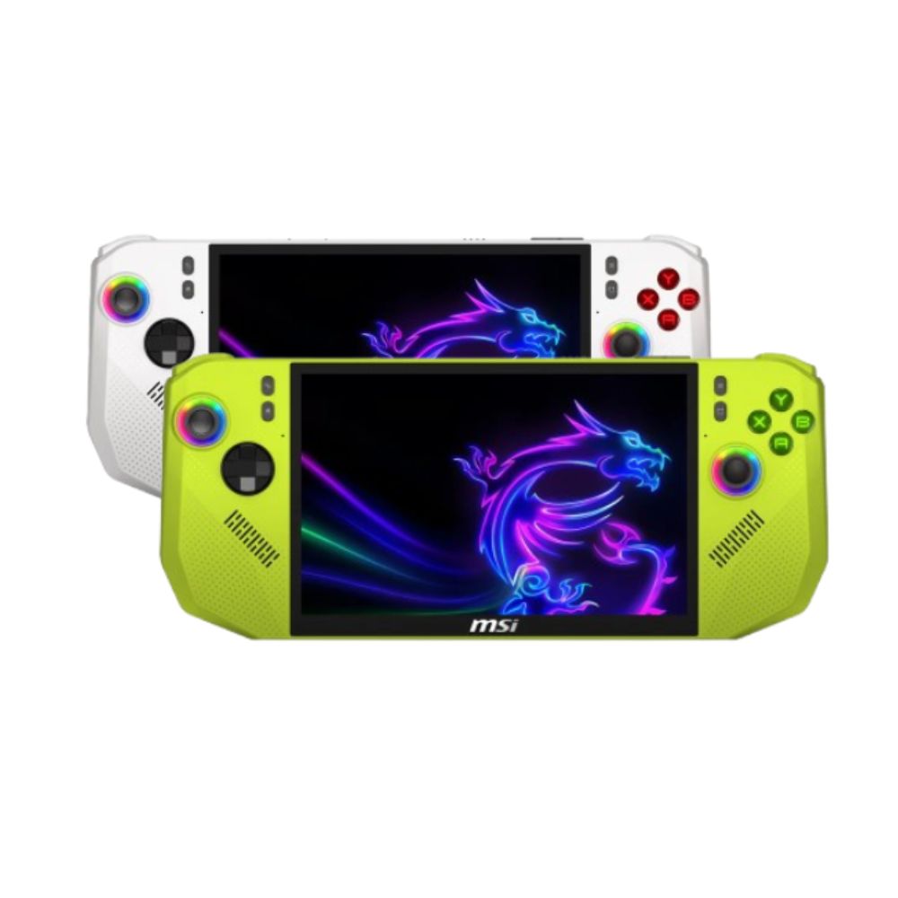MSI Claw A8 BZ2EM-027/028MY Polar Tempest/Neon Green Edition Gaming Console | AMD Ryzen Z2 Extreme