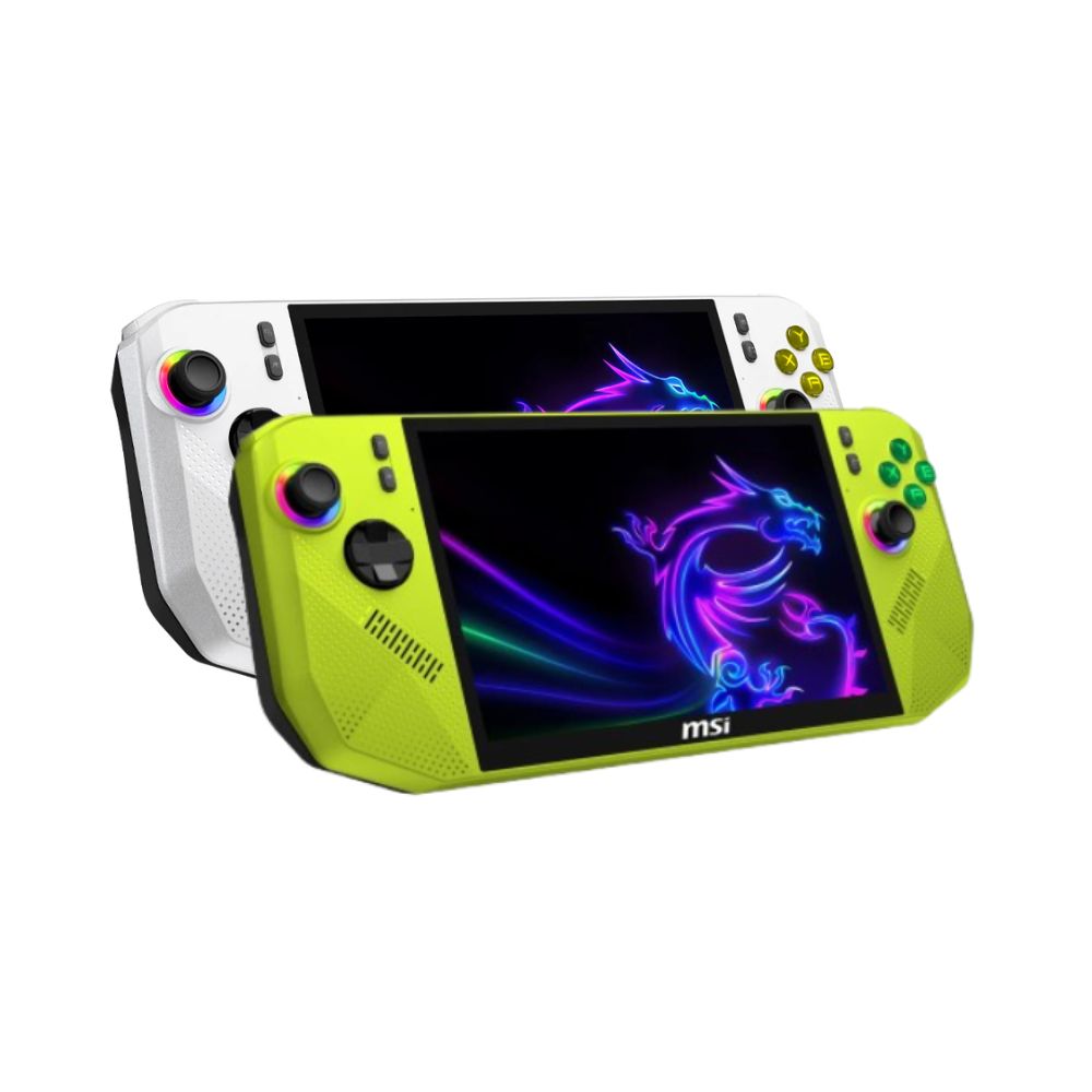 MSI Claw A8 BZ2EM-027/028MY Polar Tempest/Neon Green Edition Gaming Console | AMD Ryzen Z2 Extreme
