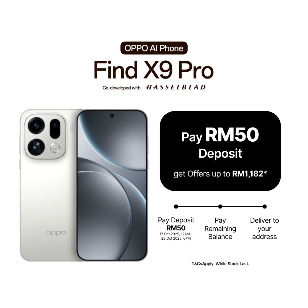 [ RM50 DEPOSIT ] OPPO Find X9 Pro 5G