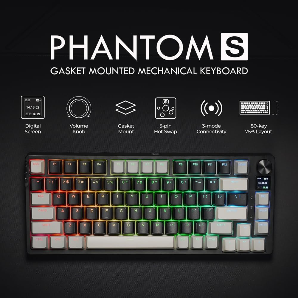 Tecware Phantom S 75% Gasket-Mounted Mechanical Keyboard
