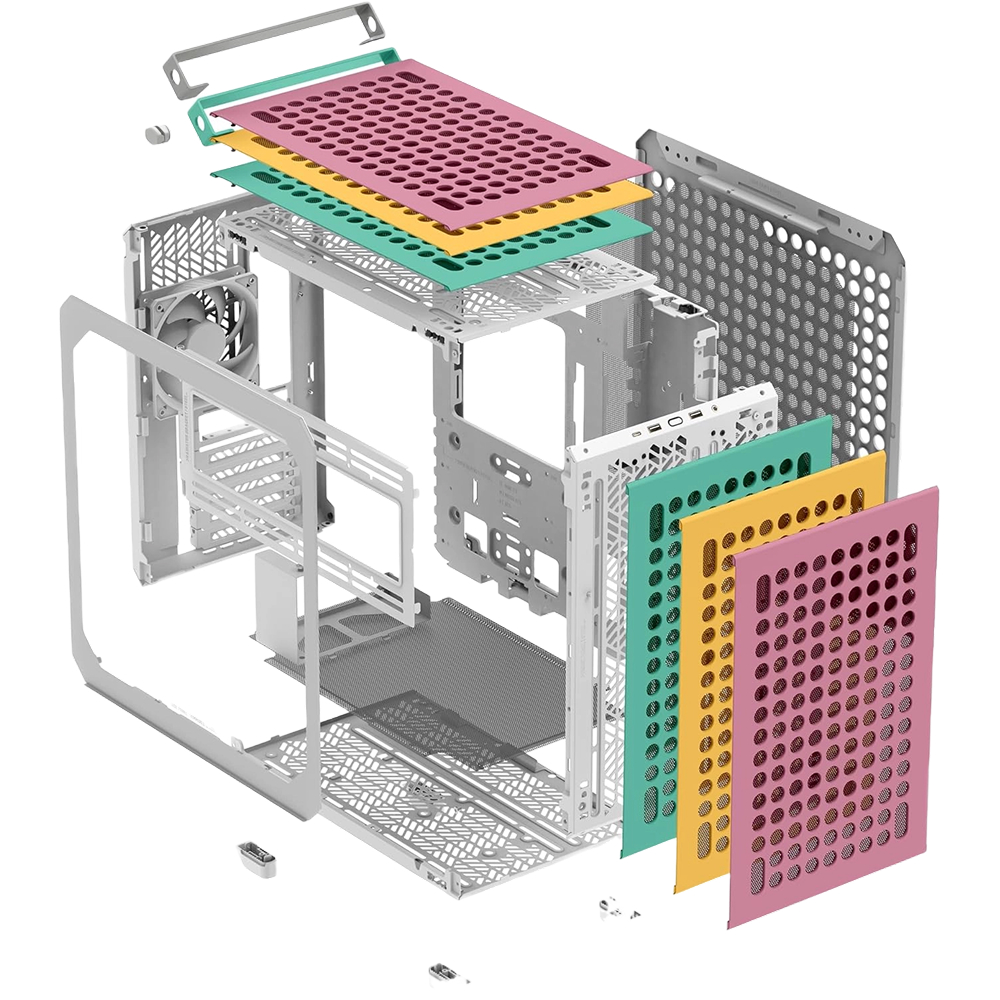 Cooler Master Qube 500 Flatpack Macaron Edition EATX Casing