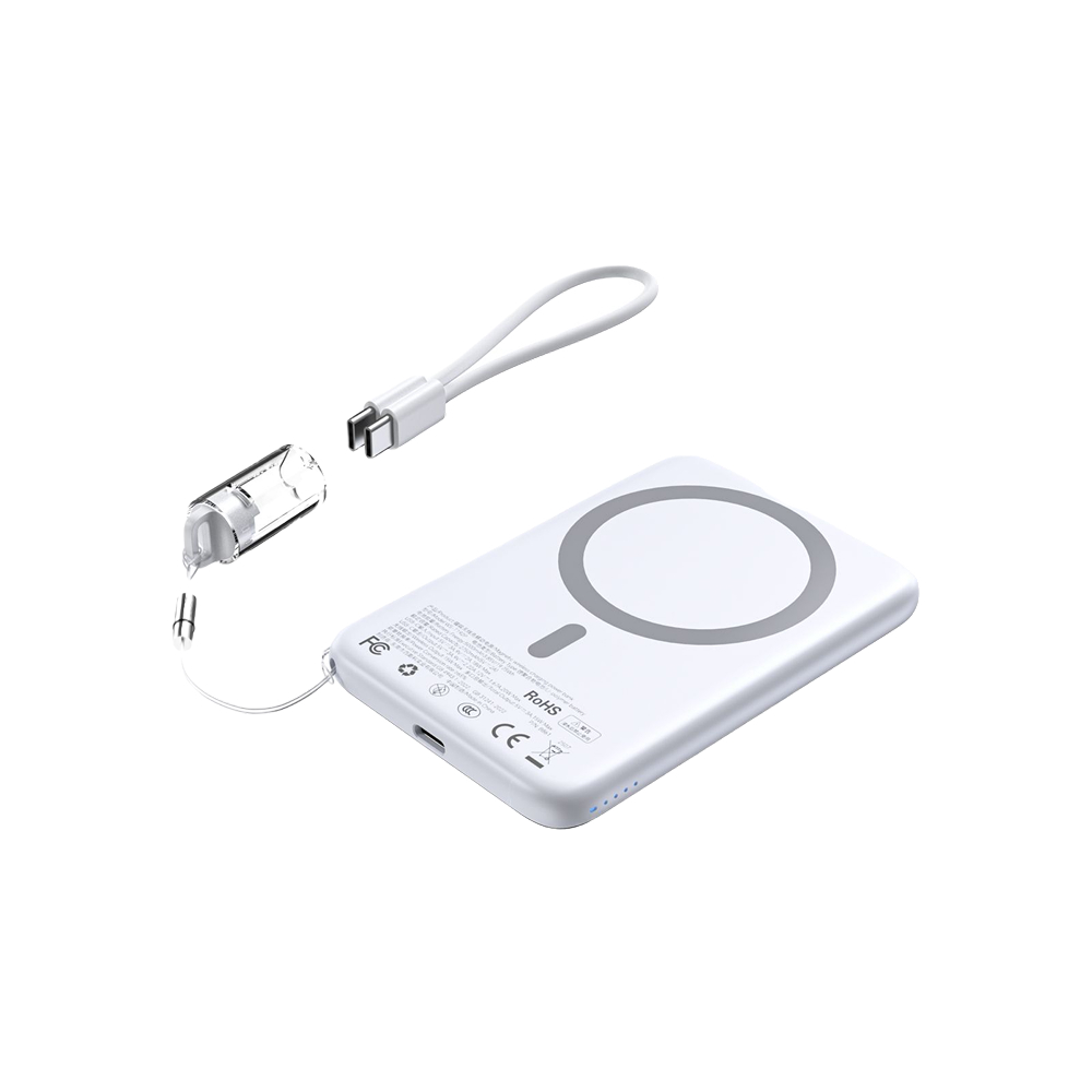 Choetech B861 Ultra Slim Wireless Power Bank with Built-in Cable