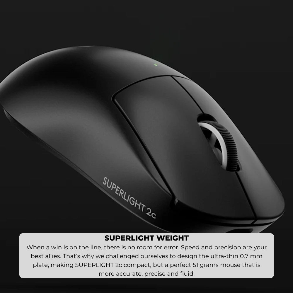 Logitech G PRO X SUPERLIGHT 2C LIGHTSPEED Wireless Gaming Mouse
