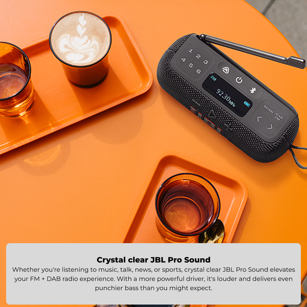 JBL Tuner 3 Portable DAB/DAB+/FM radio and Bluetooth speaker