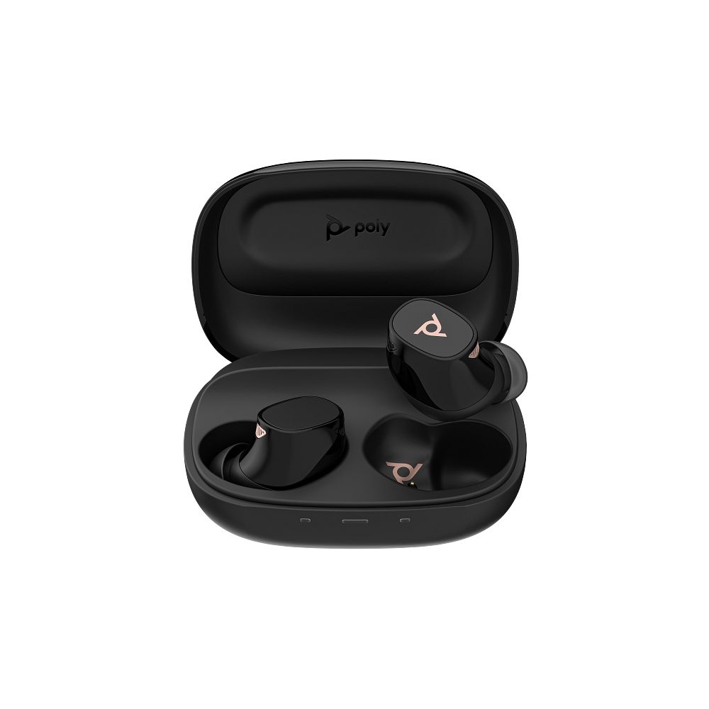 Poly Voyager Free 20 Black Earbuds + Basic Charge Case