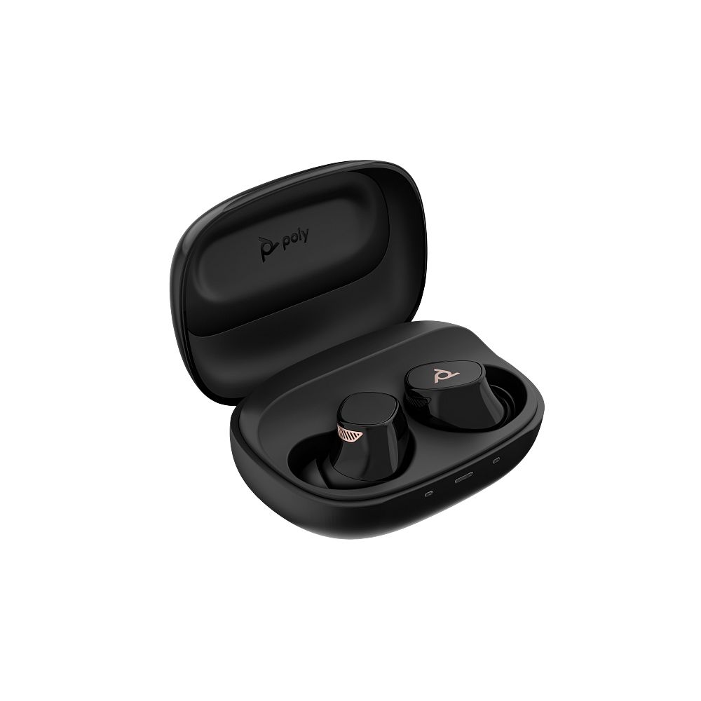 Poly Voyager Free 20 Black Earbuds + Basic Charge Case