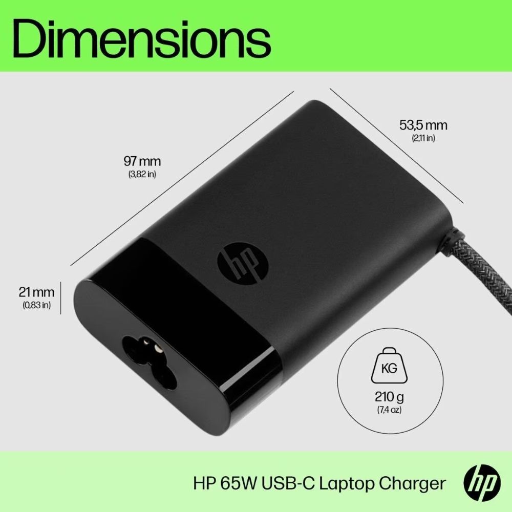 HP Notebook Charger USB-C 65W