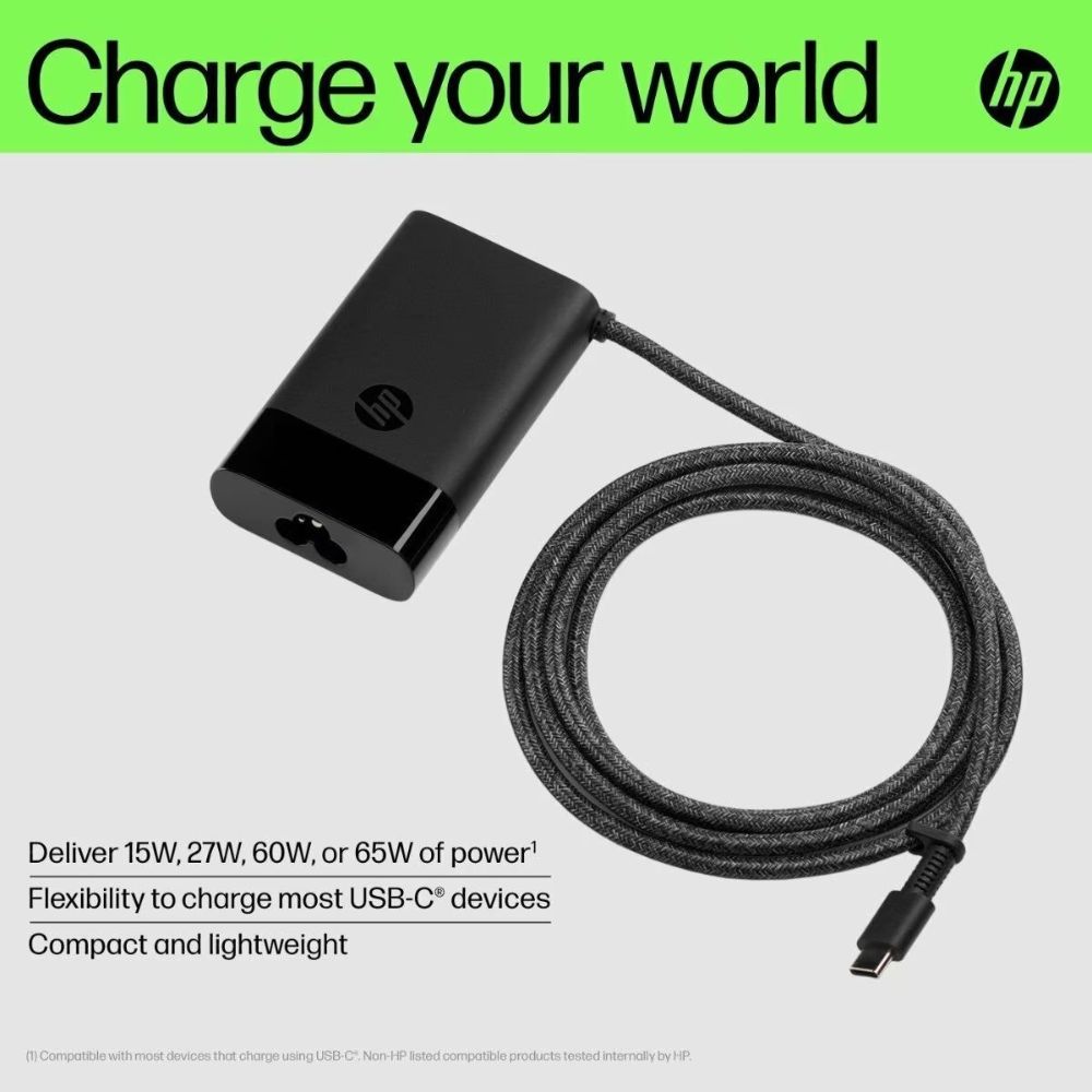 HP Notebook Charger USB-C 65W