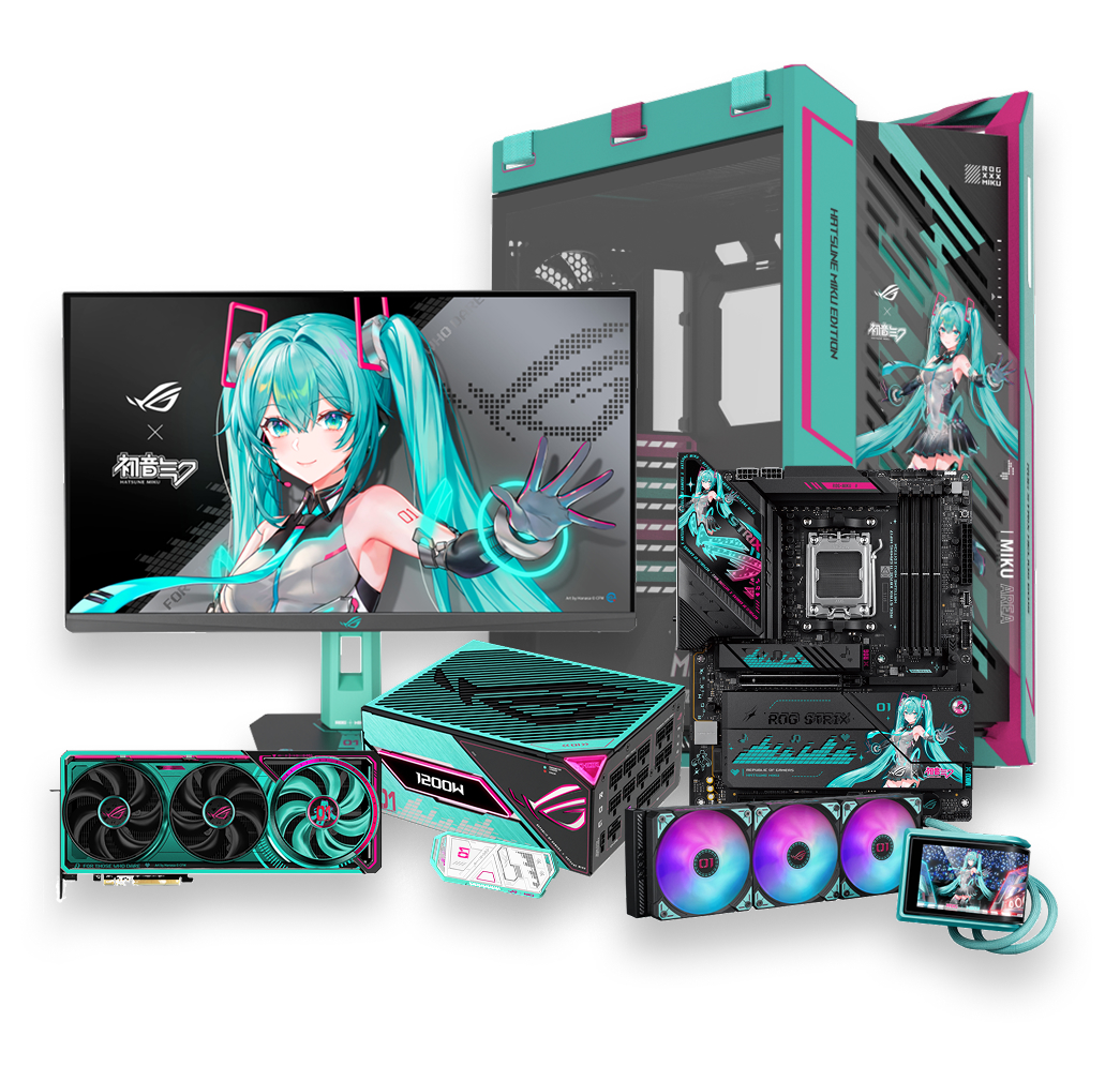 ASUS ROG x HATSUNE MIKU Desktop PC (Powered By ASUS) - PC Build Package