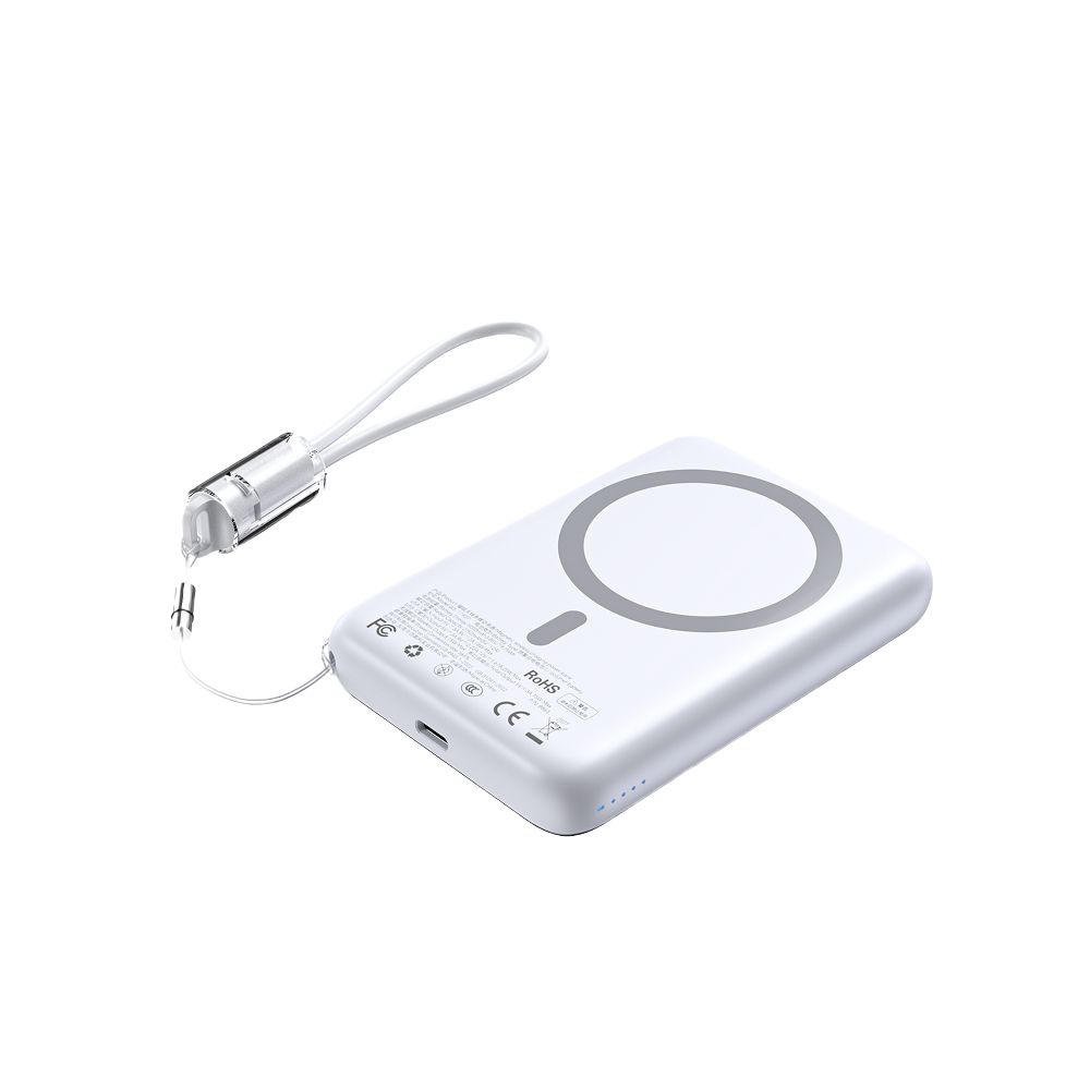 Choetech B862 CCC Wireless Power Bank with Built-in Cable