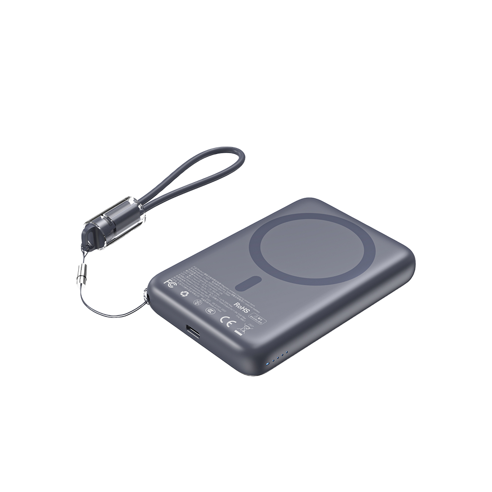 Choetech B862 CCC Wireless Power Bank with Built-in Cable