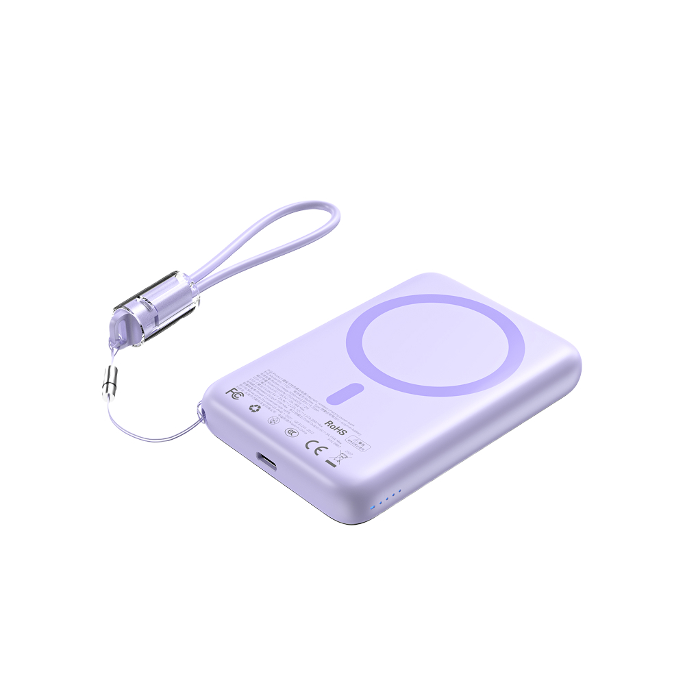 Choetech B862 CCC Wireless Power Bank with Built-in Cable