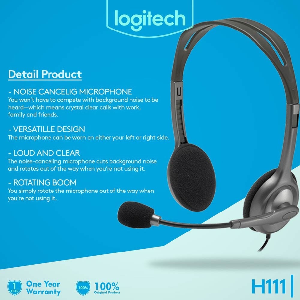 H111 | Thunder Headset AUX Stereo Logitech Match