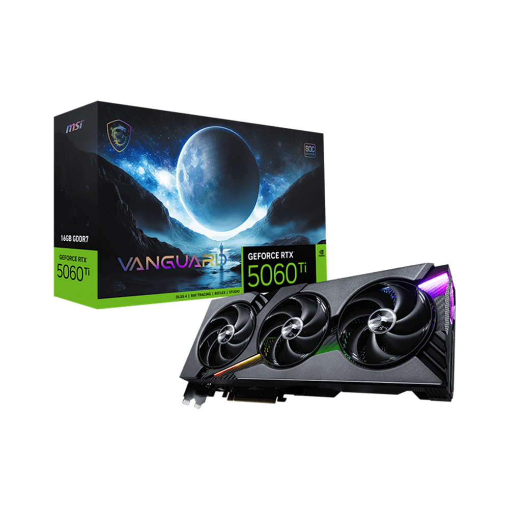 MSI GeForce RTX 5060 Ti VANGUARD SOC 16GB GDDR7