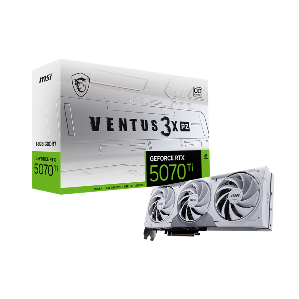 MSI GeForce RTX 5070 Ti VENTUS 3X PZ OC 16GB GDDR7