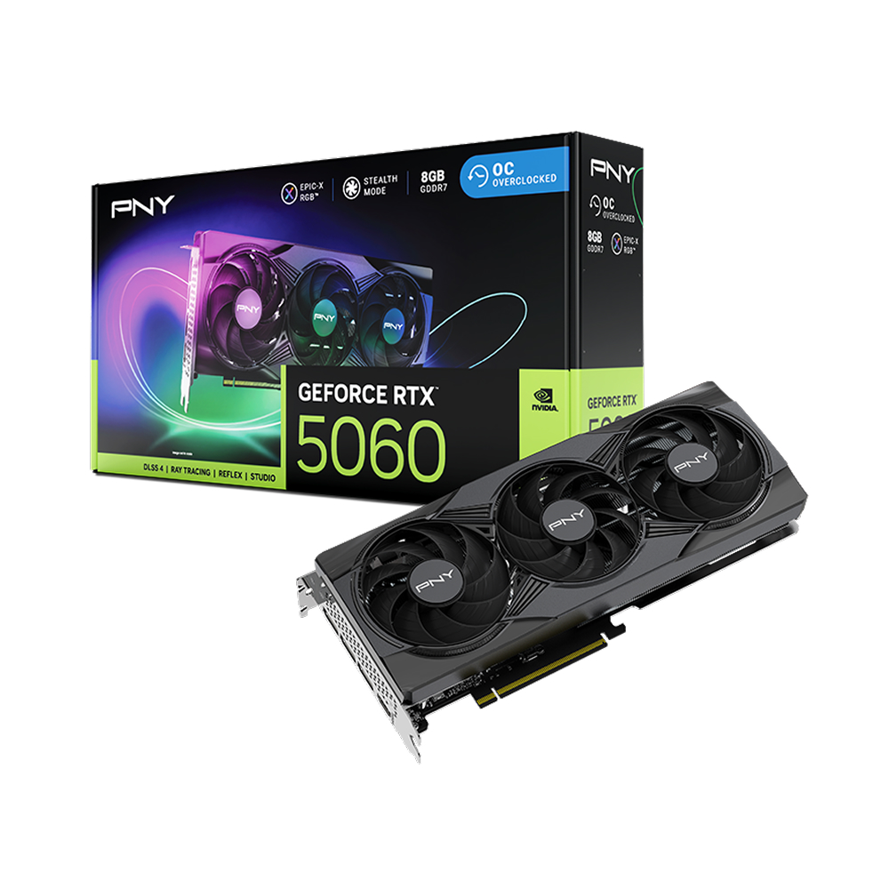 PNY GeForce RTX 5060 ARGB EPIC-X RGB 8GB GDDR7