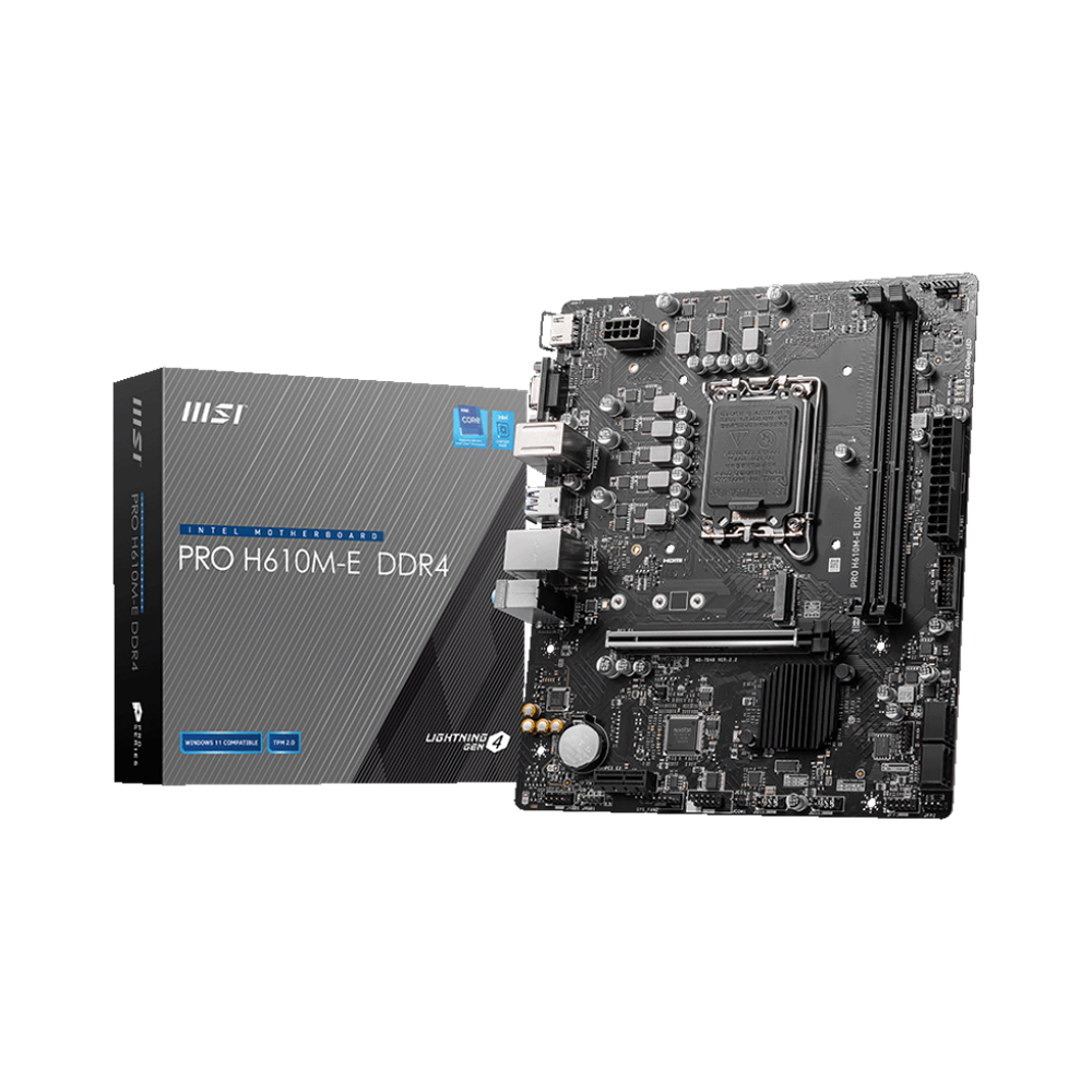 MSI PRO H610M-E mATX Motherboard
