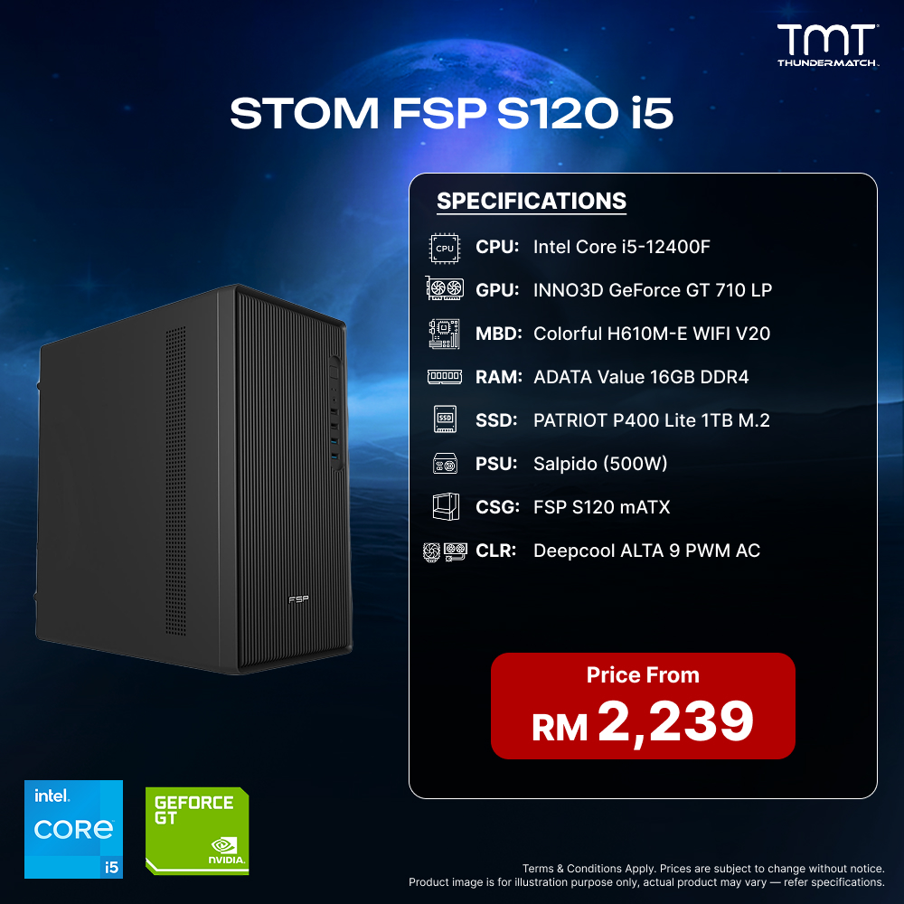 STOM FSP S120 i5 - PC Build Package