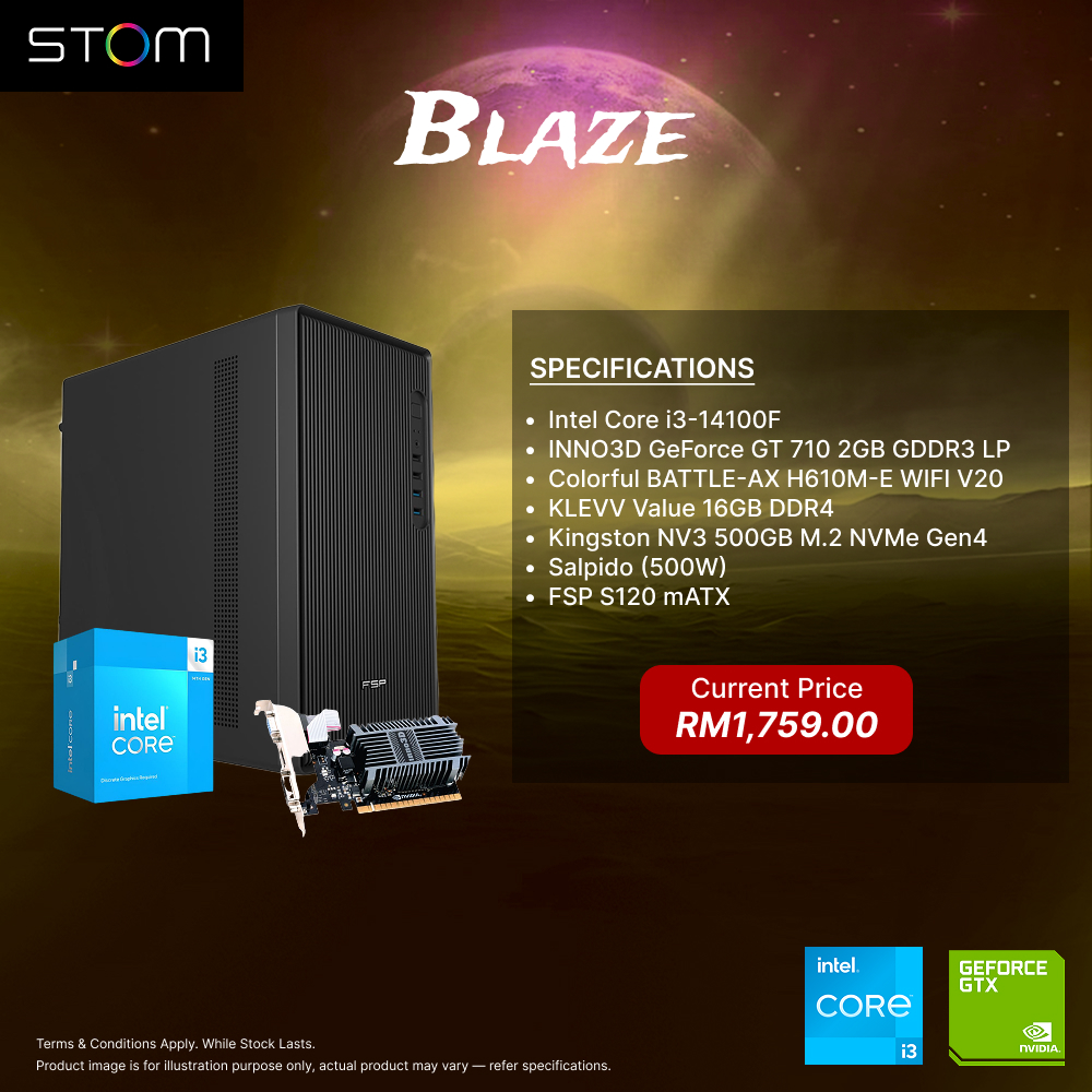 STOM PC Build Package - Blaze